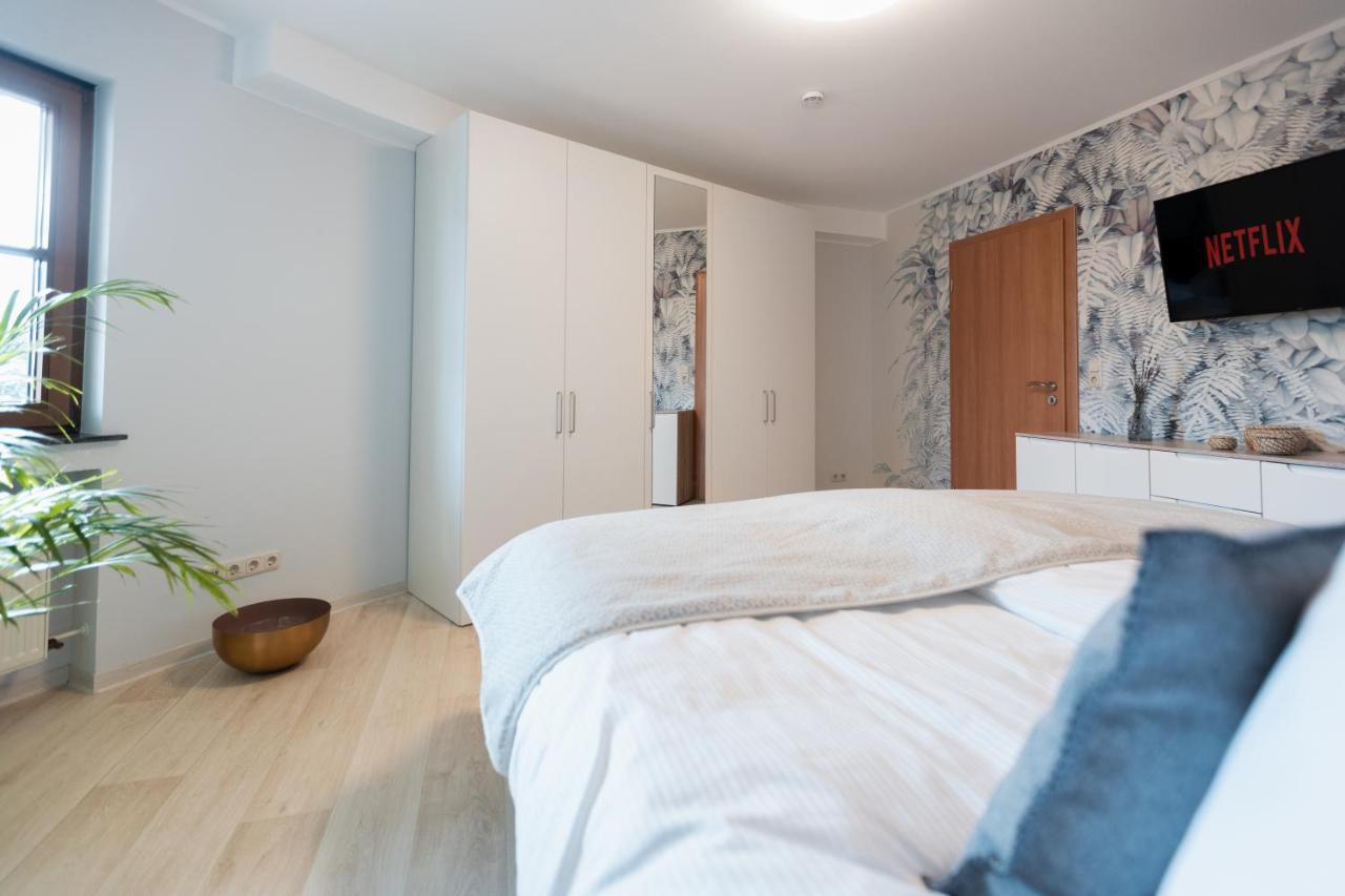 Erholung In Der Natur In Moselnahe, King Size Bett, Netflix, Waschmaschine, Trockner Bengel 외부 사진